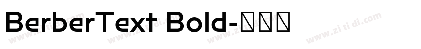 BerberText Bold字体转换